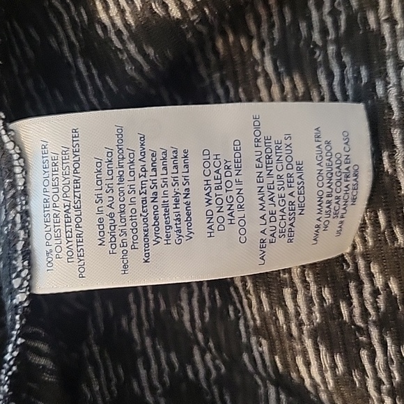 Chaps Black and White Herringbone Houndstooth A-Line Dress Size: 6P - Picture 3 of 8